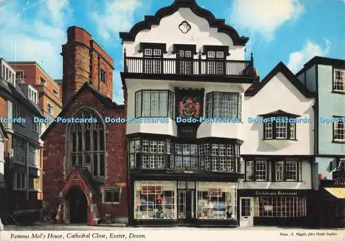 D281940 Kathedrale von Devon Exeter nahe berühmtes Mol-Haus John Hinde Ltd E Nagele 19