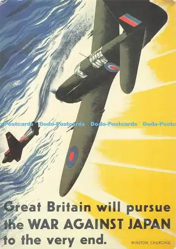 D284276 Großbritannien wird den Krieg gegen Japan bis zum Ende verfolgen Winson C