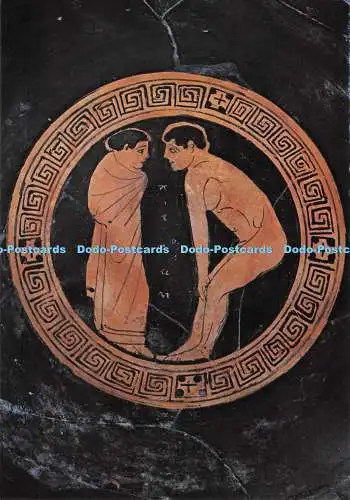 D281994 Volterra Museo Guarnacci Piatto di Fabbrica Chiusina con Figur F I I