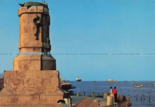 D279620 Port Said Eingang des Suezkanals und Denkmal von De Lesseps Al Ahram Din