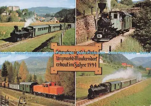 D286545 Vielgestale Murtalbahn Dampflok U 40 bei Murau Diesellok VL 16 bei Mau