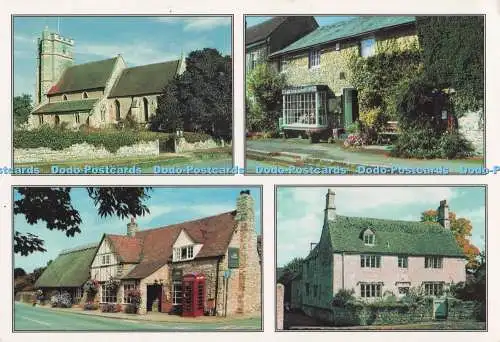 D279636 Oxfordshire Vier Ansichten von Stanton St John Halcyon von Bushey mehrere Ansichten
