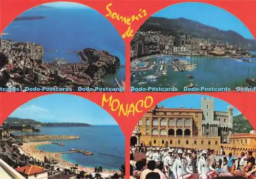 D284341 Souvenir de Monaco Vue Generale Le Port La Plage La Releve de la Garde Y