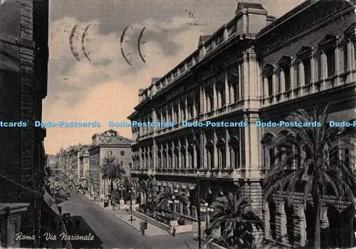 D277452 Roma Via Nazionale Stab Grafico Cesare Capello 1952