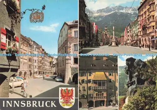 D284382 Innsbruck Alstadt Maria Theresien Straße Goldenes Dachl Denkmal Vater u