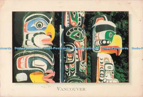 D282109 Vancouver Kanada Totems im Stanley Park in der Nähe von Brockton Point Natu