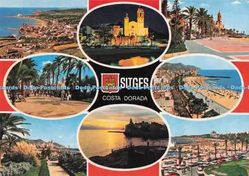 D286659 Sitges Costa Dorada Campana Puig Ferran Postales Farbe Cyp Multi View
