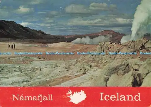D282138 Island Namafjall Hot Spring Area at Namafjall Lake Myvatn Solarfilma Ma