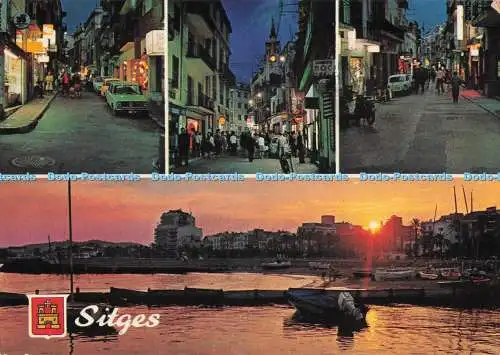 D286664 Sitges Costa Dorada A Campana y J Puig Ferran Postales Farbe Cyp Multi V