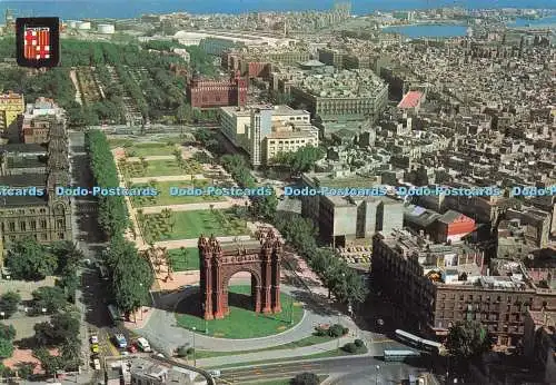 D286668 Barcelona Triumph Arch Air View Fisa Escudo de Oro No 271 Multi View