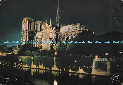 D277542 Paris Labside de la Cathedrale Notre Dame Guy Andre Leconte 1971