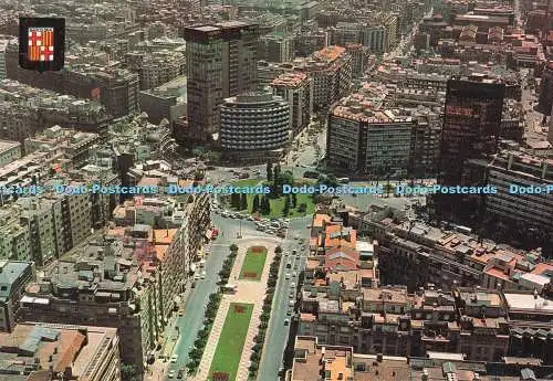 D286669 Barcelona Calvo Sotelo Square Air View Fisa Escudo de Oro No 219
