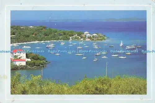 D284451 St John U S Virgin Islands Blick auf Cruz Bay Harbor Point of Entry für alle