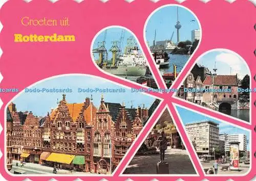 D284457 Groeten uit Rotterdam Holland Gebr Spanjersberg Multi View