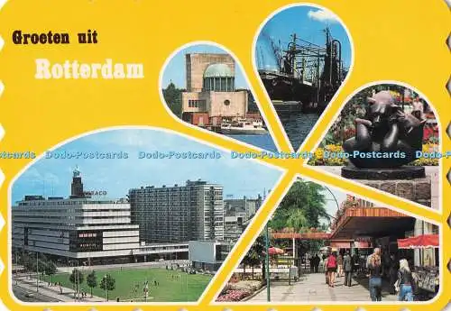 D284458 Groeten uit Rotterdam Holland Gebr Spanjersberg Multi View