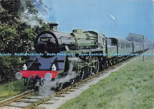 D282177 Standard Class 4 4 6 0 Lokomotive Nr 75027 abgebildet erleichtert einen Zug auf th