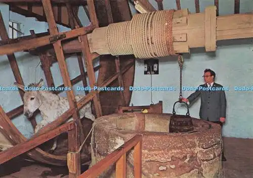 D277587 Isle of Wight Carisbrooke Castle The Well and Donkey Wheel HMSO Crown