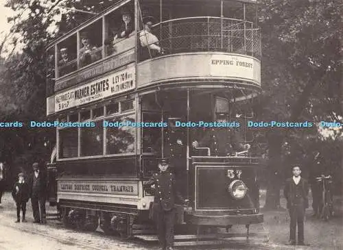 D286745 Leyton Tramcar No 57 Whipps Cross Road c 1910 Guardian Gazette Reader Se
