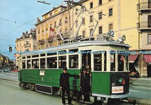 D286758 Geneve Automotrice Be 4 4 67 de 1934 a la Place du Cirque Jaeger 1982