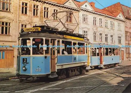 D286760 Goteborg En Typisk Stadsbild under 1930 och 1940 talet Motorvagn Nr 129