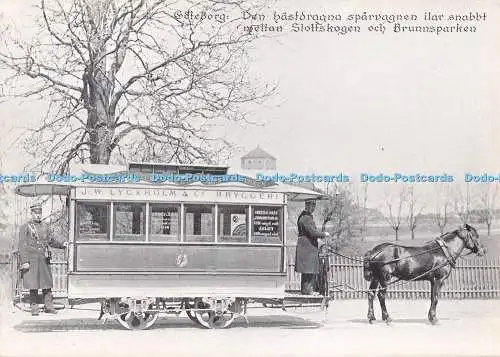 D286762 Goteborg Den Hastdragna Sparvagnen ilar Snabbt Mellan Slottskogen och Br