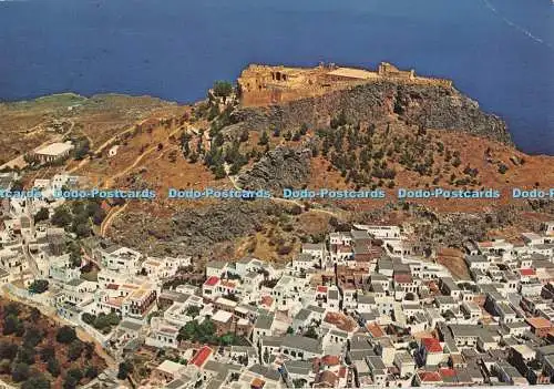 D282235 Rhodes Lindos Airview 1979