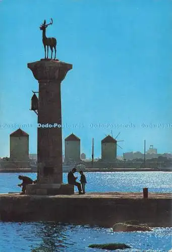 D286803 Rodos Die Windmühlen von Rodos