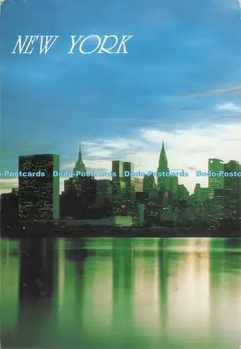 D282282 New York United Nations and New York Skyline at Night Alfred Mainzer 199