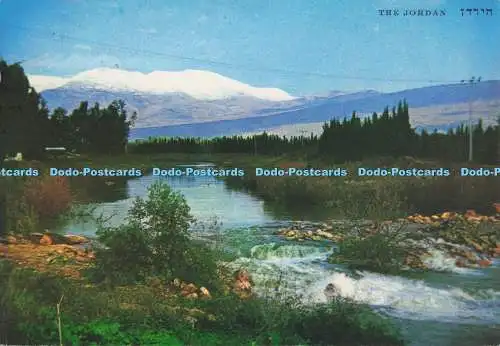 D277732 Der Jordan Jordan und der Berg Hermon bedeckt mit Schnee Palphot