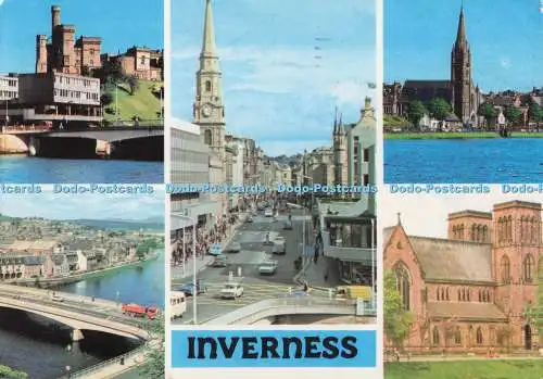D277734 Inverness The Bridge and Ness Bridge Whiteholme Colourmaster 1987 Multi