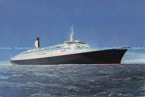 D279980 Cunard R M S Queen Elizabeth 2 Cunard Dampfschiff J Arthur Dixon