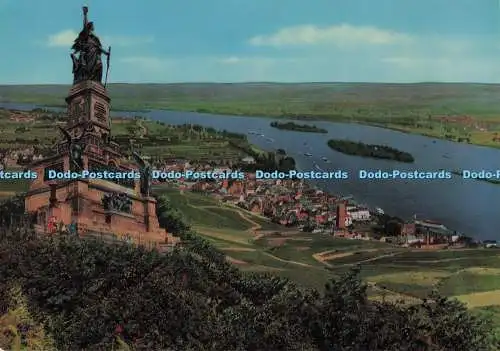 D279990 Rüdesheim am Rhein Mit Nationaldenkmal Willy Emmel