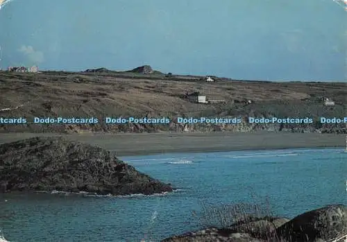 D282394 Whitesands Bay mit Whitesands Bay Hotel im Hintergrund oben links King Nor