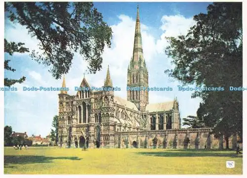 D284683 Kathedrale von Salisbury aus der South West Walter Scott Farbserie Bradf