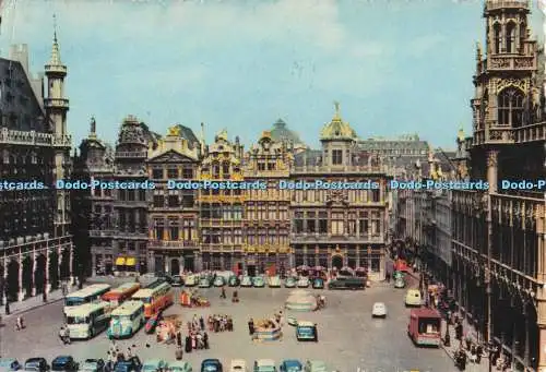 D277798 Brüssel Eine Ecke des Stadtplatzes 1964