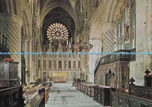 D277799 Durham Cathedral Thronschirm und Rosenfenster Richter C 4114 X