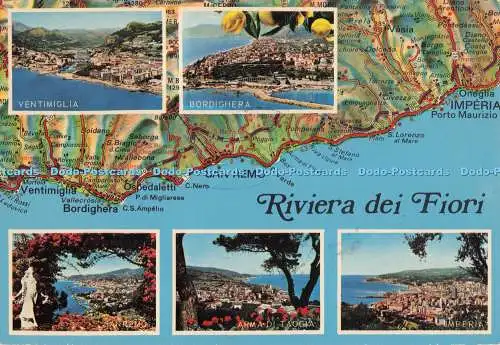 D286925 Riviera dei Fiori Ventimiglia Bordighera Cartonova S n c Multi View