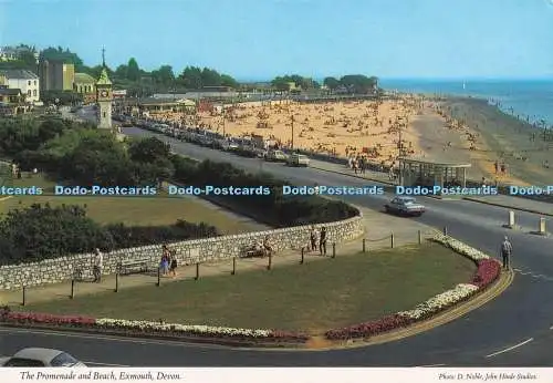 D284689 Devon Exmouth The Promenade and Beach John Hinde Ltd D Noble