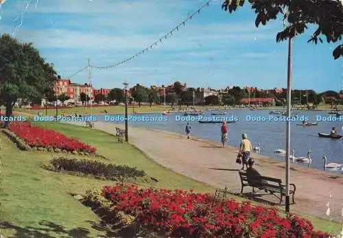 D280074 Southsea The Canoe Lake Valentine englische Bildserie