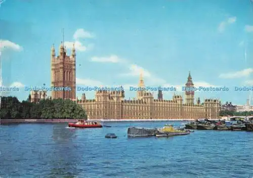 D282480 London Houses of Parliament von der anderen Seite der Themse aus gesehen guter Preis
