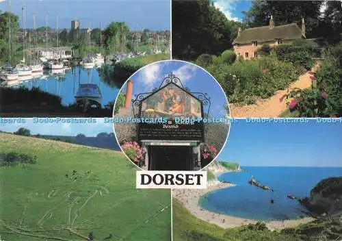 D287013 Dorset Wareham und Thomas Hardy Geburtshaus John Hinde Redruth Cornwall M