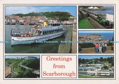 D277940 Grüße von Scarborough Spa Bridge John Hinde E T W Dennis 2001 Multi