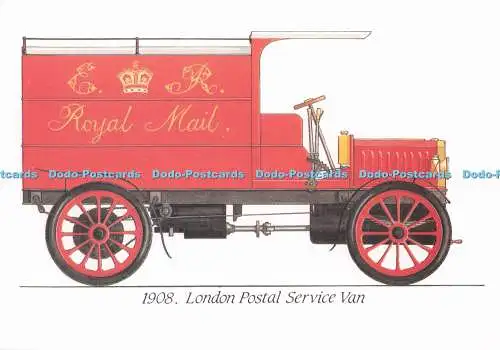 D282537 London Postal Service Van 1908 First Edition No 23 RB Litho Techniques K
