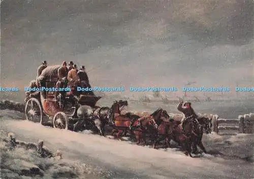 D280150 Winterzeit Menschen in Pferdekutsche