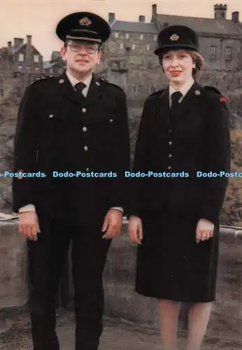 D282540 Post Office Members of St Andrew Ambulance Corps Post Office Picture Car
