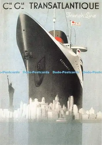 D282542 Normandie Liner Prospekt 1936 Cie Gle Transatlantique French Line BBC Ho