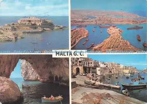 D287074 Malta G C The Blue Grotto The Cathedral Library 1974 Multi View