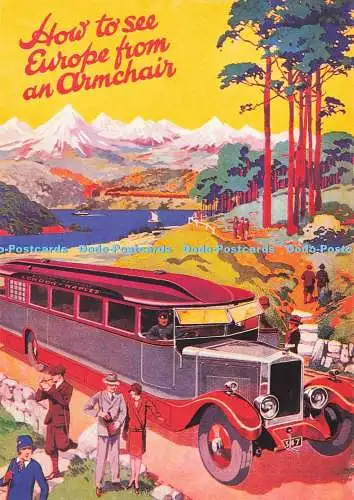 D282543 Wie man Europa von einem Sessel aus sieht Motor Pullman Reiseprospekt 1929 BB