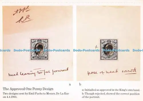 D282558 Das genehmigte One-Penny-Design, zwei Designs, die Emil Fuchs an die Herren D geschickt hat
