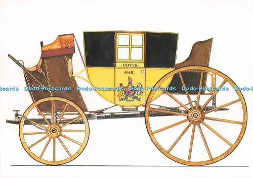 D282561 Dover Mail gebaut von John Besant war dies der erste Reisebus speziell De